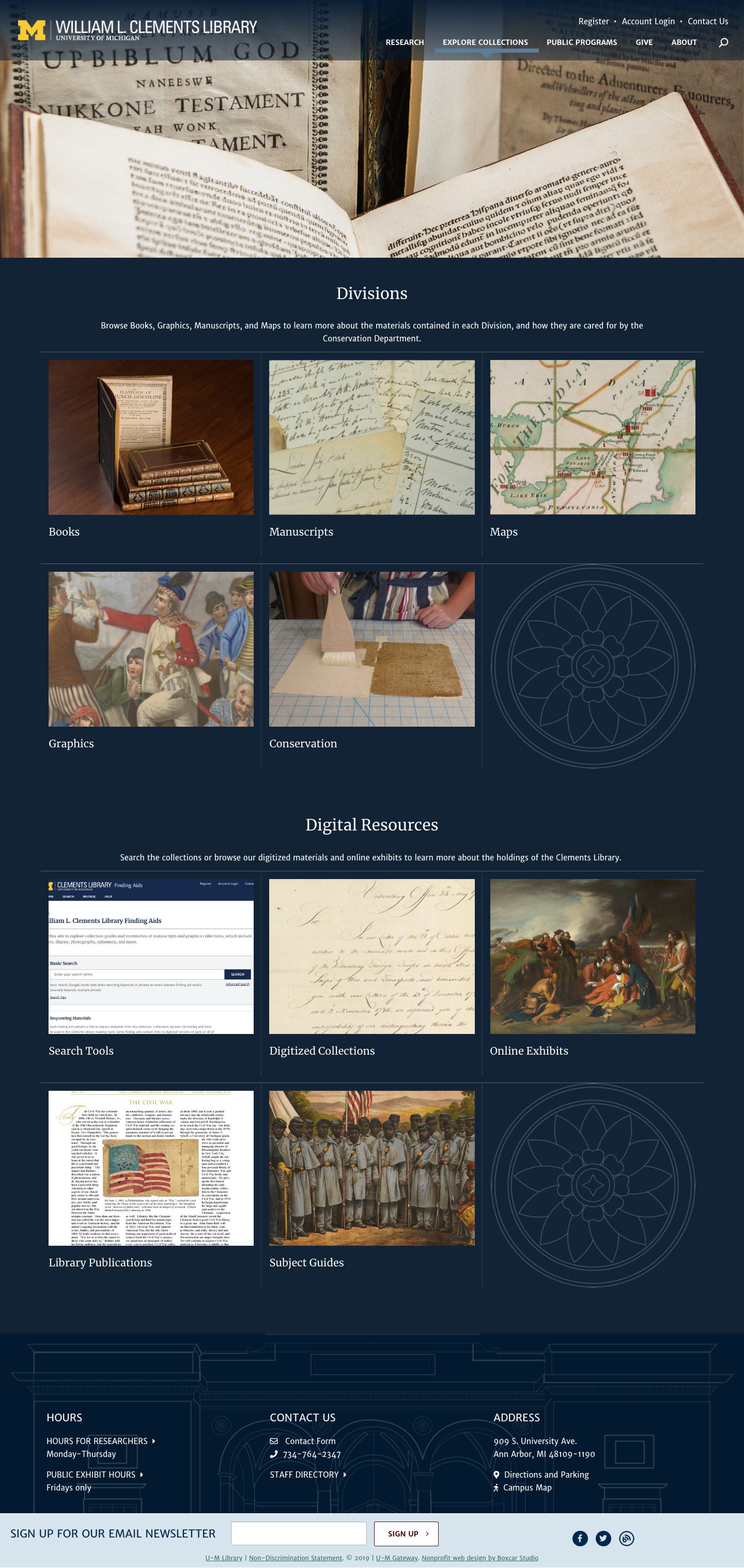 Clements Library Collections