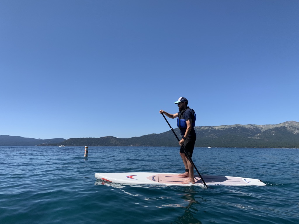 adam on paddleboard